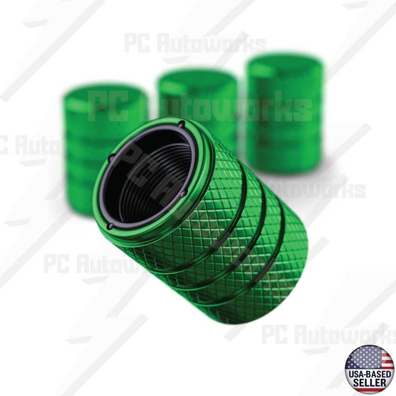 PC Autoworks Aluminum Tire Valve Stem Caps – Anti-Rust, Premium Anodized Aluminum, Corrosion-Resistant, Easy Install, Universal Fit for Car, Truck, Bike, SUV – 1 Pack/Set of 4 (Lime Green) - Image 3